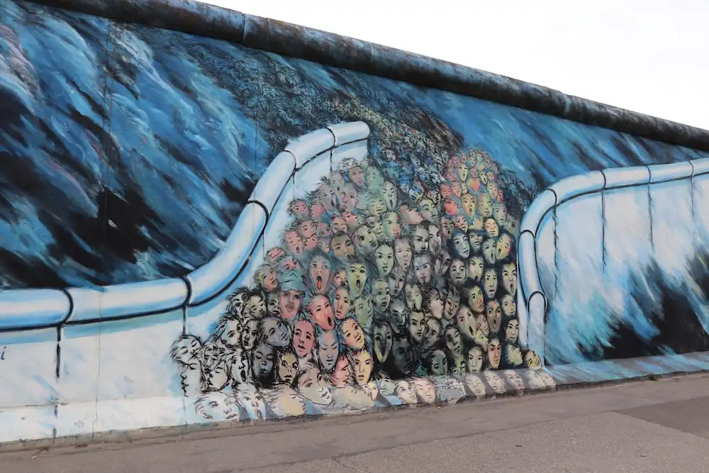 Street art jako vyjádření svobody Berlínska zeď