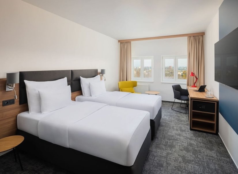 Pokoj hotelu City Inn Olomouc – komfortní dvoulůžkový pokoj s moderním vybavením