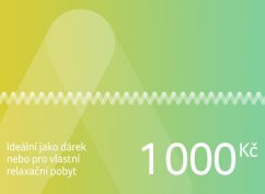 Dárkový poukaz na pobyt v ČR i zahraničí v hodnotě 1 000 Kč