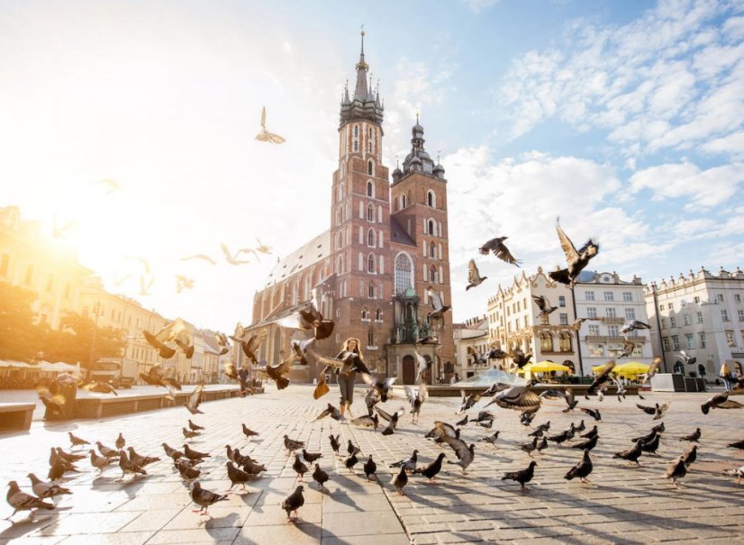 Nádherný Krakov - vzácné památky: hrad Wawel, Mariánská bazilika, bývalá židovská čtvrť Barbakan a Dračí jáma