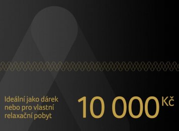 Dárkový poukaz na pobyt v ČR i zahraničí v hodnotě 10 000 Kč