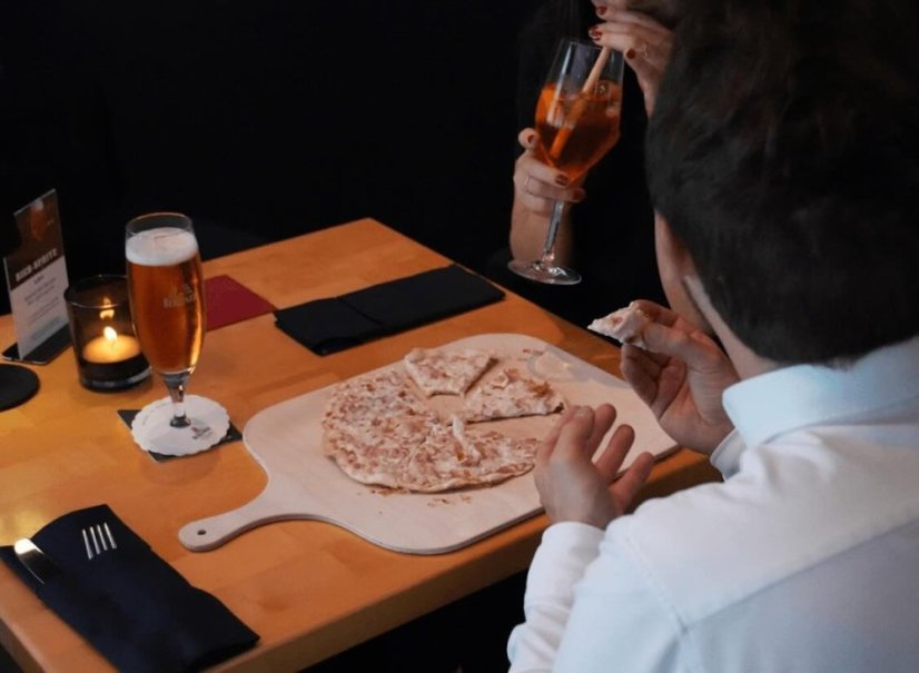 nídaně formou bufetu v hotelu v Berlíně