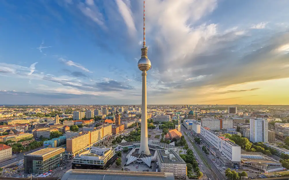 Televizní věž Fernsehturm Berlín